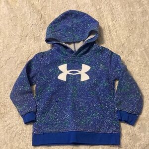 Under Armour Kids Speckled Blue and Green Hoodie